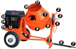 Rental store for TK EQUIPMENT 9 CUBIC FT CONCRETE MIXER in San Jose CA